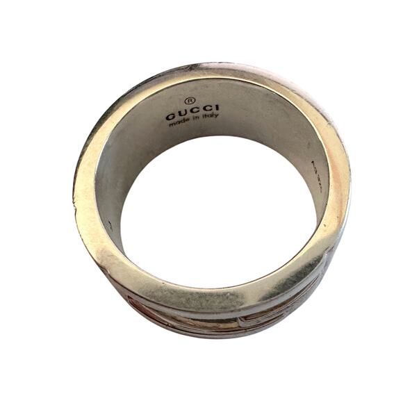 Gucci Abstract G Ring Sterling Silver - Size 4.75 - Picture 8 of 13